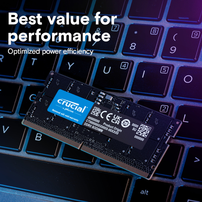 Mémoire RAM Crucial 16 Go DDR5 5600 MHz SO-DIMM (CT16G56C46S5) – Image 4