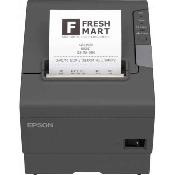 Imprimante étiquettes Epson TM-T88V Noire Série et USB + Alimentation PS 180 (C31CA85042) – Image 1
