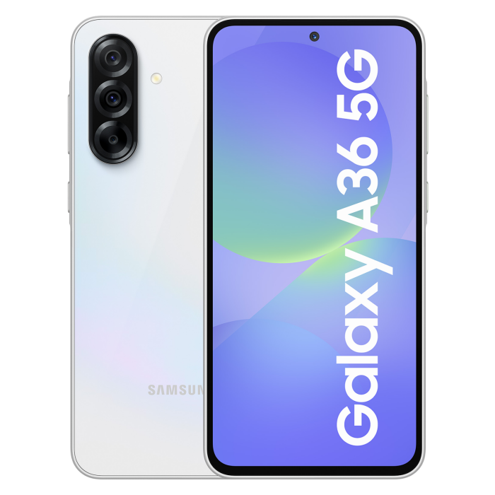 Samsung Galaxy A36 5G – 8 Go + 128 Go, Blanc (SM-A366BZAPMWD) – Image 1