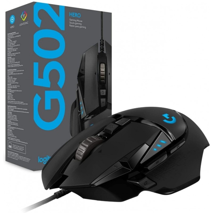 LOGITECH G502 HERO HIGH PERFORMANCE GAMING MOUSE - N/A - USB - N/A - EWR2-934 (910-005471) – Image 1