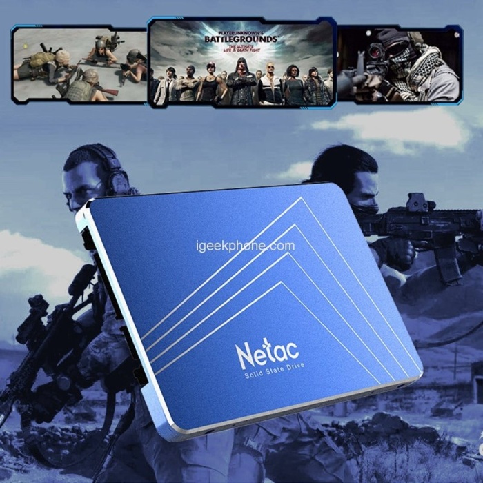 NETAC SSD 1 TB  2,5  SATA III 6 GB/S R/W:  N600S  UP TO 500MB/S BLEU (NT01N600S-001T-S3X) – Image 1
