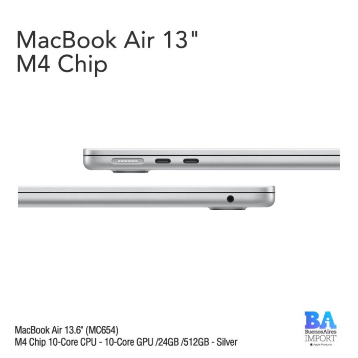 Apple MacBook AIR-13 pouces 24 Go / 512 Go - SILVER (MC654) – Image 2