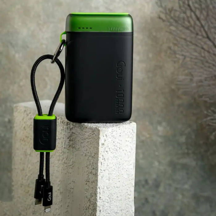 Batterie externe GOUI PWANI 10 000 mAh – Noir (G-PB3A10-K) – Image 3