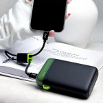 Batterie externe GOUI PWANI 10 000 mAh – Noir (G-PB3A10-K) – Image 4