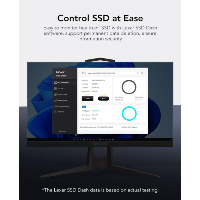 Disque dur interne SSD LEXAR 1TB NM610 PRO M.2 2280 PCIe Gen3x4 NVMe (LNM610P001T-RNNNG) – Image 7