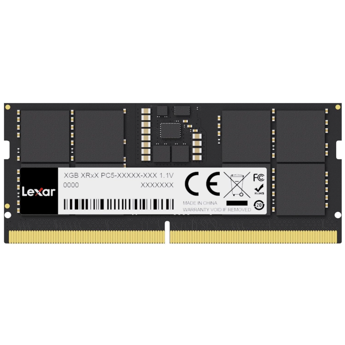 Barrette mémoire RAM Lexar – 16 GB DDR5 RAM 5600 MHz – SO-DIMM (LD5S16G56C46ST-BGS) – Image 1