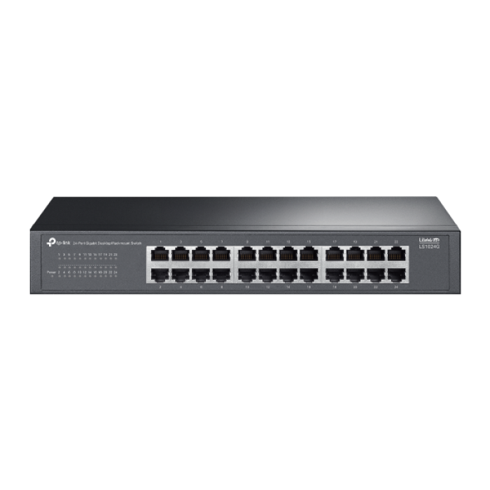 Switch TP Link – 24 ports Gigabit – Montage bureau ou rack (LS1024G) – Image 1