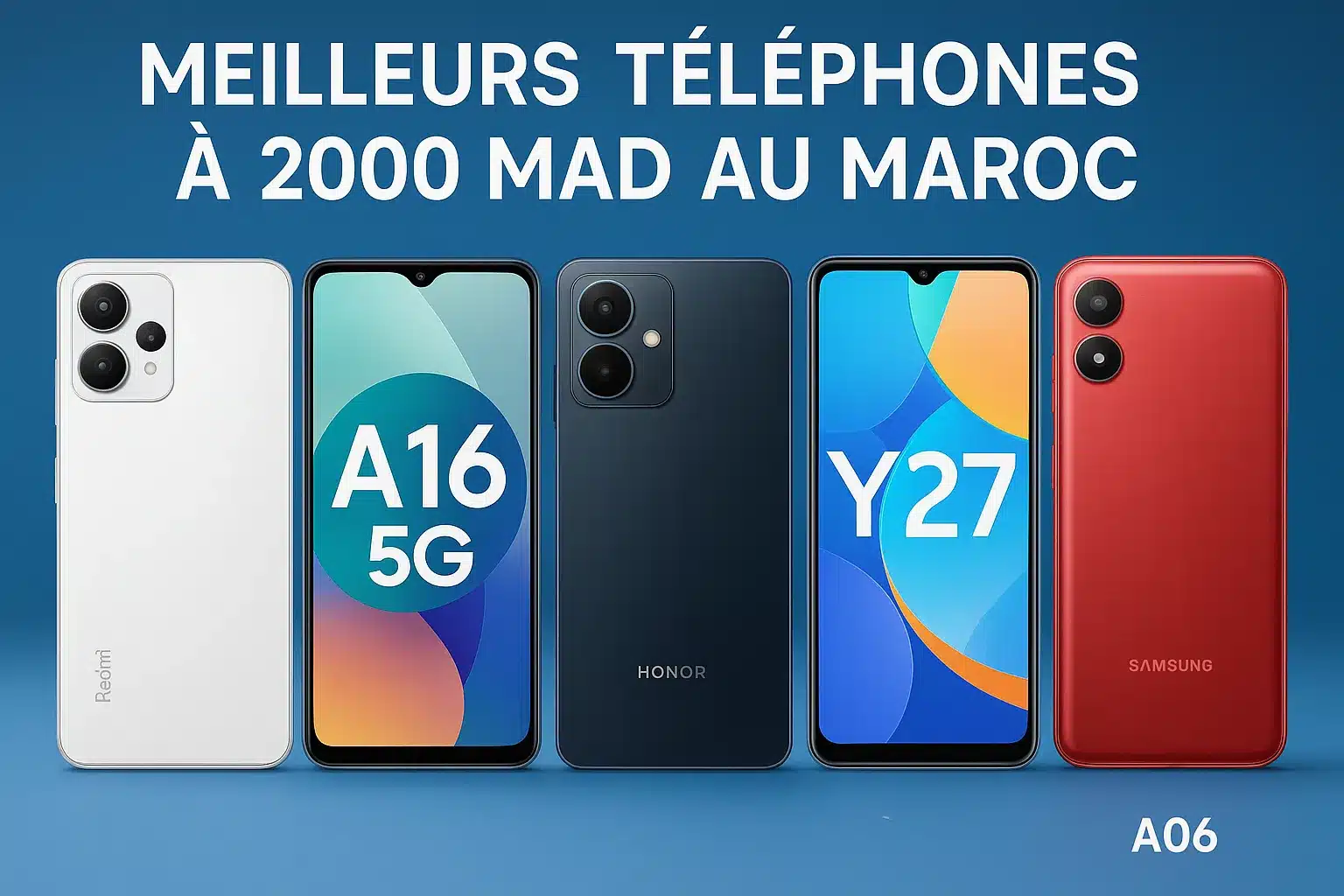 Meilleurs Téléphones à 2000 DH au Maroc