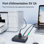 UGREEN Hub USB 3.0 vers 4 Ports USB 5Gbps (20291) – Image 6