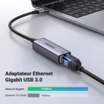 UGREEN Adaptateur USB 3.0 vers Ethernet RJ45 Gigabit 1000 Mbps (50922) – Image 2