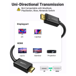 UGREEN Câble unidirectionnel DisplayPort vers HDMI (10239) – Image 6