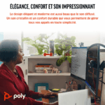 Micro-casque Poly Blackwire 3325 stéréo USB-C + connexion 3,5 mm + adaptateur USB-C/A (8X221AA) – Image 5
